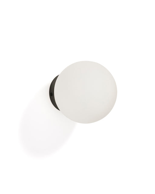 Kave Home Wandlamp Brisia Glas en metaal - Zwart - ThatLyfeStyle