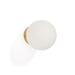 Kave Home Wandlamp Brisia Glas en messing - Wit