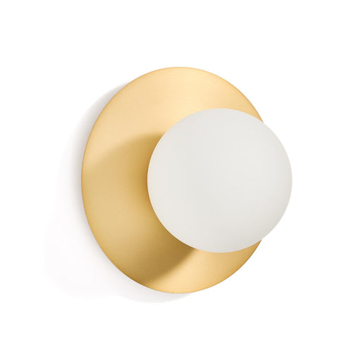 Kave Home Wandlamp Brisia Glas en messing - Wit - ThatLyfeStyle