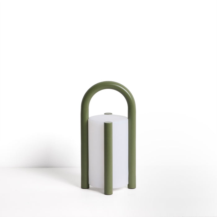 Kave Home Outdoor Tafellamp Leros Oplaadbaar - Groen