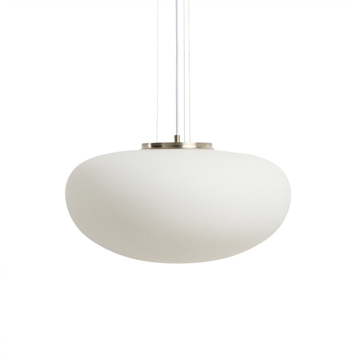 Kave Home Hanglamp Ardali Glas, Ø50cm - Wit