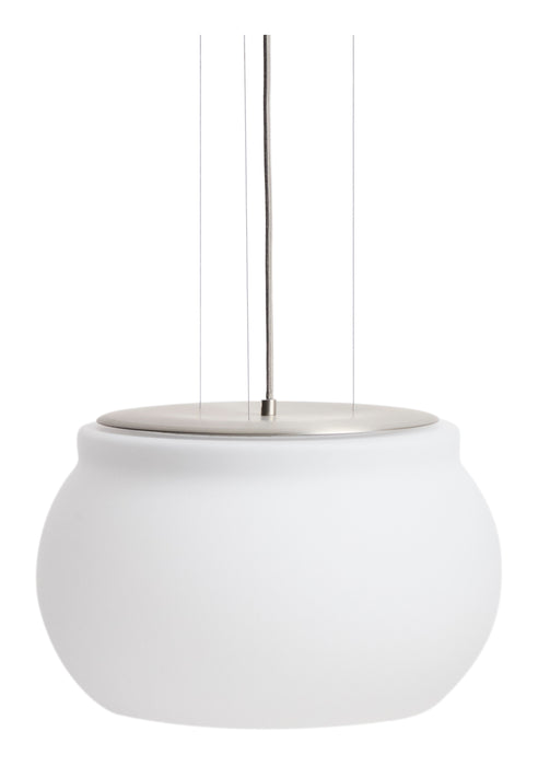 Kave Home Hanglamp Leruna Mat Glas, Ø40cm - Wit