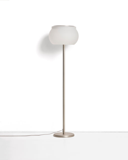 Kave Home Vloerlamp Leruna Mat Glas, 145cm hoog - Wit