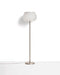 Kave Home Vloerlamp Leruna Mat Glas, 145cm hoog - Wit