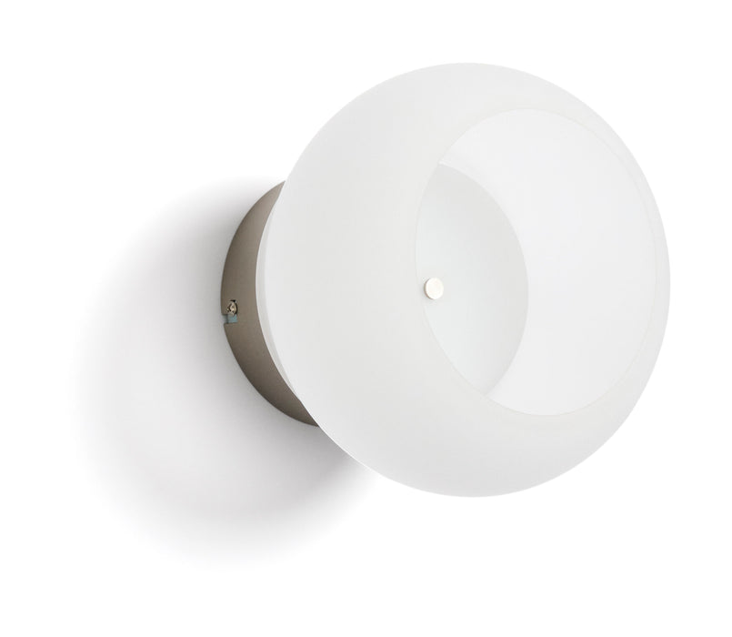 Kave Home Wandlamp Leruna Mat Glas, 20cm - Wit