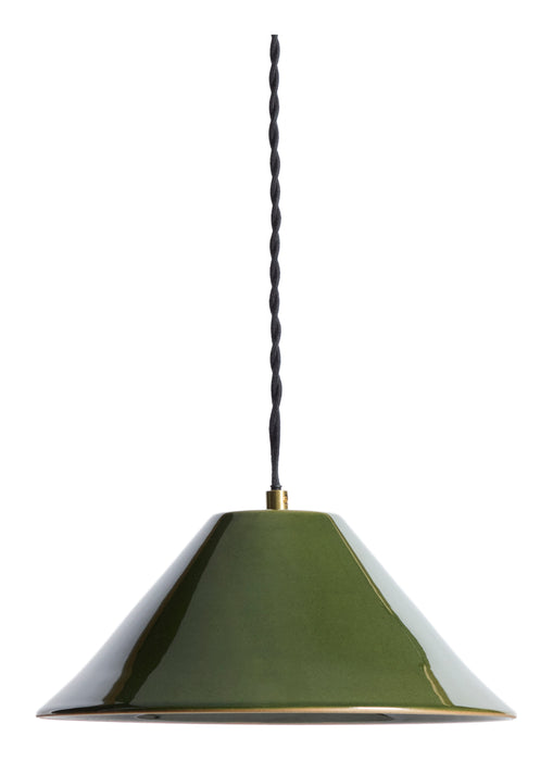 Kave Home Hanglamp Ceren Keramiek, Ø29cm - Groen