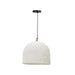 Kave Home Hanglamp Sineu Papier-maché, 35cm - Wit
