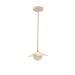 Kave Home Hanglamp Wilara Eiken en glas - Bruin