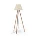 Kave Home Vloerlamp Benicarlo Rubberhout, 149cm hoog - Naturel