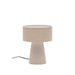 Kave Home Tafellamp Algaida Stof, 35cm hoog - Wit - Japandi