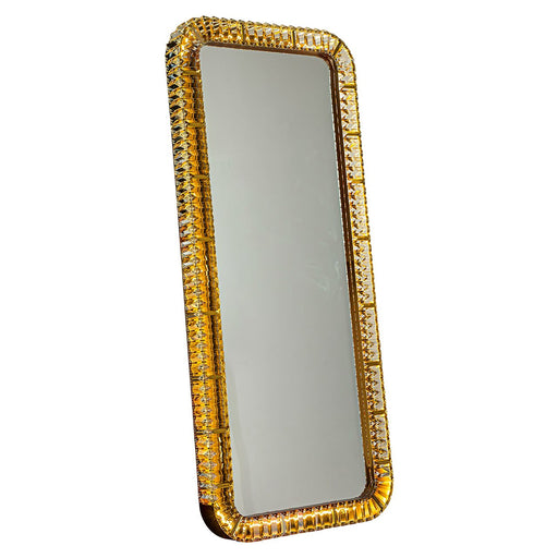 Richmond Vloerlamp/Spiegel Kahlo Crystal, 170cm - Brons - Passpiegel