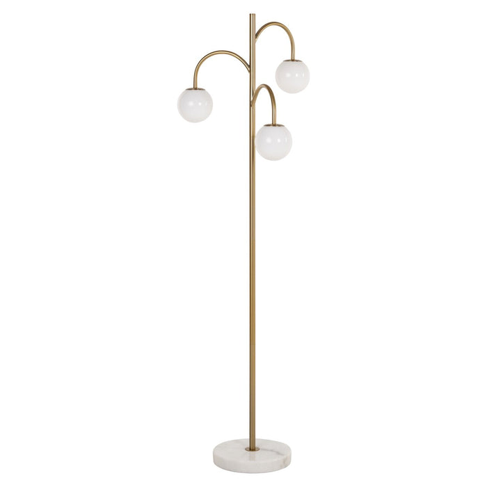 Richmond Vloerlamp Janou 3-lamps, 154cm hoog - Goud