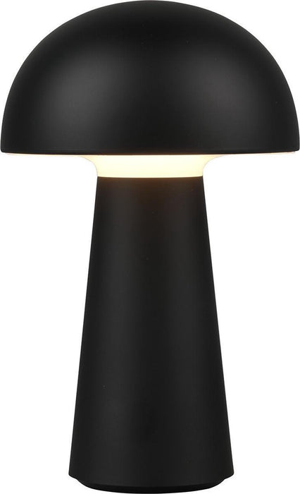 LED Tafellamp - Torna Lenio USB Oplaadbaar Mat Zwart