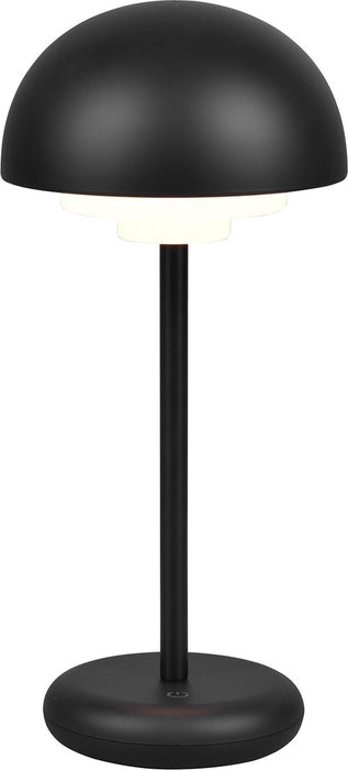 LED Tafellamp Opbaadbare Batterijen - Trion Berna Zwart