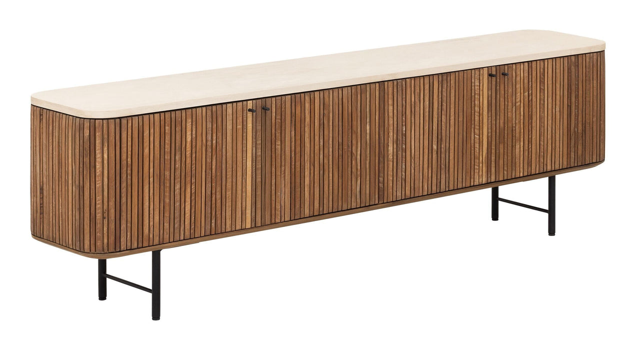 DTP Home TV-meubel Lagoon Teakhout & Mortex, 180cm - Bruin