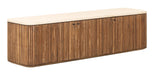 DTP Home Zwevend TV-meubel Lagoon Teakhout & Mortex, 140cm - Bruin