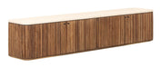 DTP Home Zwevend TV-meubel Lagoon Teakhout & Mortex, 180cm - Bruin