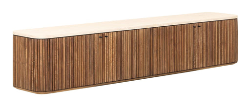 DTP Home Zwevend TV-meubel Lagoon Teakhout & Mortex, 180cm - Bruin