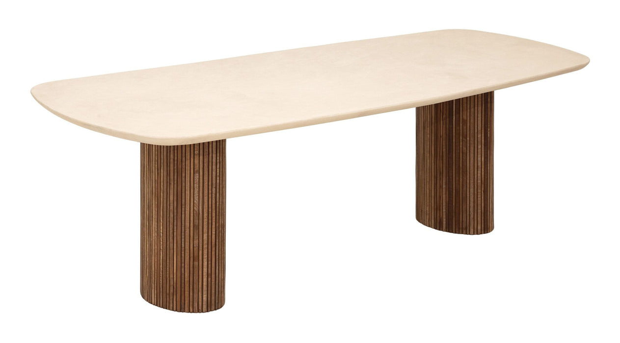 DTP Home Deens Ovale Eettafel Lagoon Mortex & Teakhout, 240 x 110cm - Naturel - Ovaal