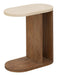 DTP Home Laptoptafel Lagoon Mortex en teakhout, 60 x 30cm - Naturel - Organisch
