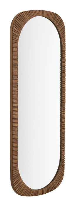 DTP Home Spiegel Lagoon Teakhout, 150 x 60cm - Bruin - Ovaal