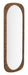 DTP Home Spiegel Lagoon Teakhout, 150 x 60cm - Bruin - Ovaal