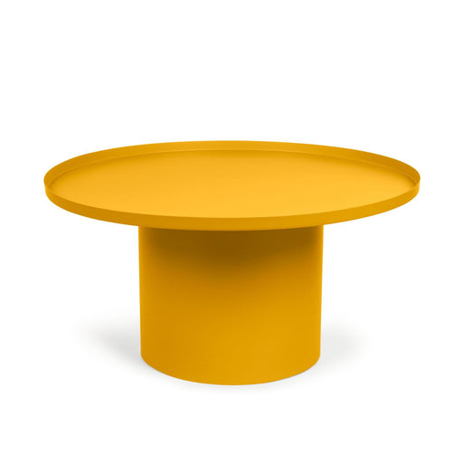 Kave Home Ronde Salontafel Fleksa 72cm - Mosterdgeel - ThatLyfeStyle