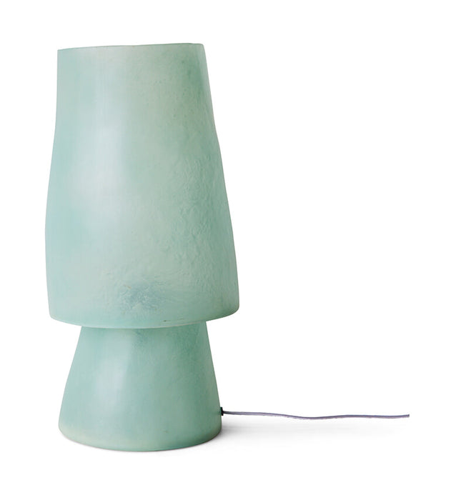 HKliving Tafellamp Glassfiber 52cm - Petrolblauw