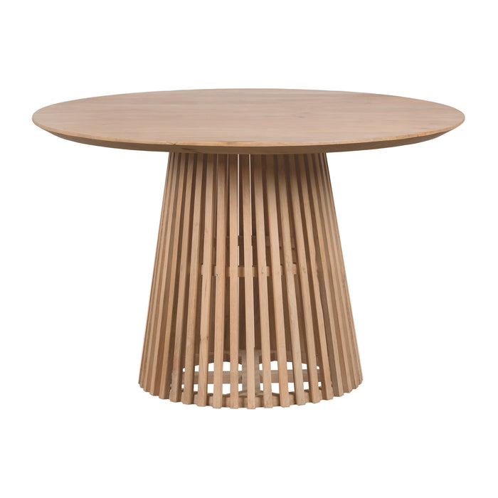 Lewis & Loft Eettafel Levi - FSC®-gecertificeerd mangohout - Rond - Ø 120 cm - Naturel