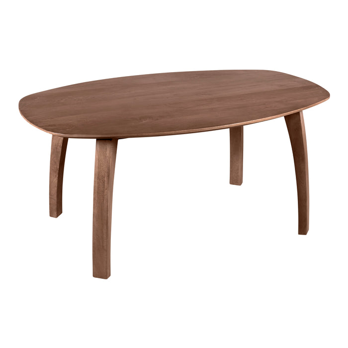 Lewis & Loft Eettafel Luna - FSC® gecertificeerd mangohout - Deens ovaal - 160 x 100 cm - Bruin