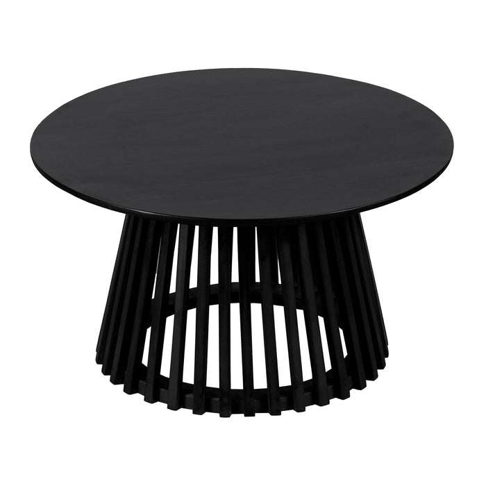 Lewis & Loft Salontafel Levi - FSC® mangohout - Rond 70 - Zwart