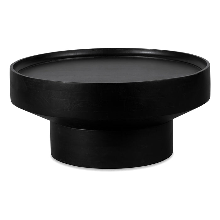 Lewis & Loft Salontafel Luus - FSC® mangohout - Rond ⌀80- Zwart