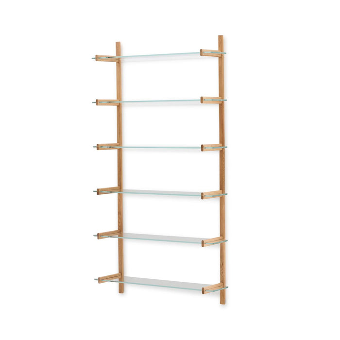 Kave Home Wandrek Sitra Eikenhout en glas, 202 x 110cm - Naturel