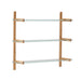 Kave Home Wandrek Sitra Eikenhout en glas, 98 x 110cm - Naturel