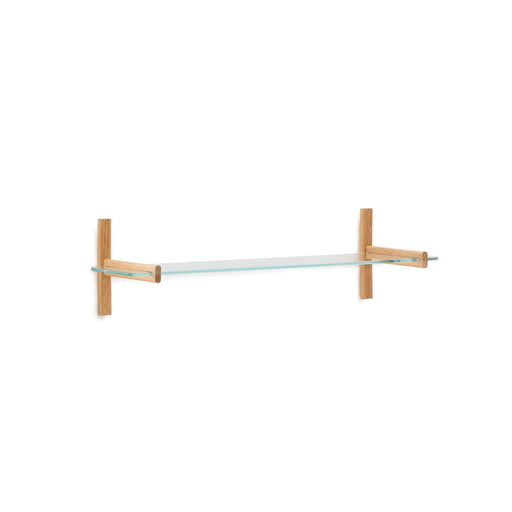 Kave Home Wandrek Sitra Eikenhout en glas, 28 x 110cm - Naturel - ThatLyfeStyle