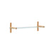 Kave Home Wandrek Sitra Eikenhout en glas, 28 x 110cm - Naturel