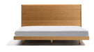 Kave Home Bed Norlen Incl. hoofdbord met LED-verlichting, Eikenfineer, 180 x 200cm - Naturel eiken