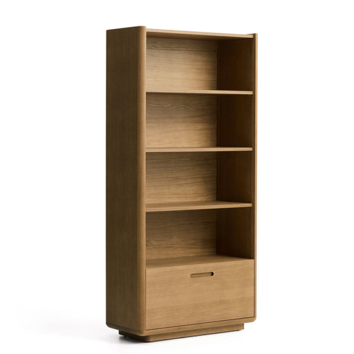 Kave Home Boekenkast Arelida Eiken, 185 x 90cm - Bruin - ThatLyfeStyle