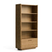 Kave Home Boekenkast Arelida Eiken, 185 x 90cm - Bruin - ThatLyfeStyle