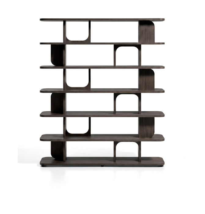 Kave Home Wandkast Aduma Eiken, 187 x 160cm - Donkerbruin