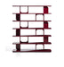 Kave Home Wandkast Aduma MDF, 187 x 160cm - Granaatrood