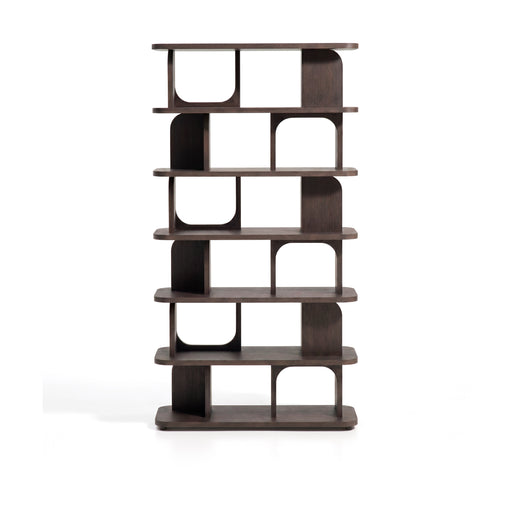 Kave Home Wandkast Aduma Eiken, 187 x 100cm - Donkerbruin
