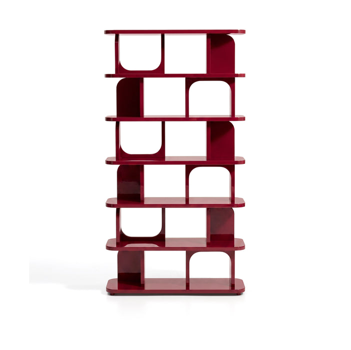 Kave Home Wandkast Aduma MDF, 187 x 100cm - Granaatrood