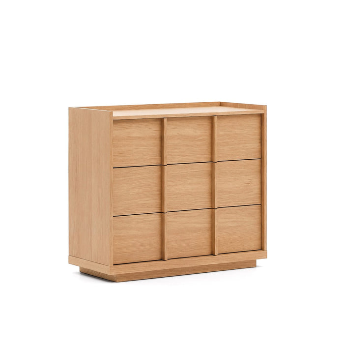 Kave Home Ladekast Onix Eiken, 78 x 100cm - Naturel