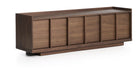 Kave Home TV-meubel Onix Walnoot, 150cm - Donkerbruin