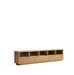 Kave Home TV-meubel Helvine Eiken en glas, 245cm - Lichtbruin