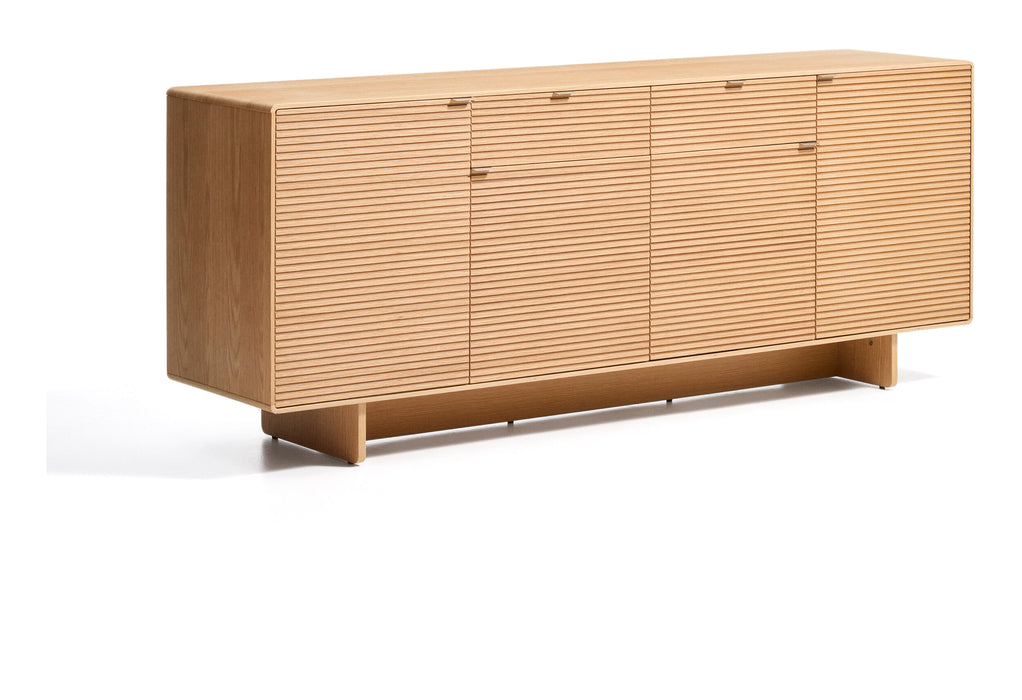 Kave Home Dressoir Norlen Eikenfineer, 195cm - NATUREL
