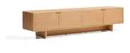 Kave Home TV-meubel Norlen Eikenfineer, 200cm - Naturel eiken
