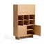 Kave Home Wandkast Norlen Eikenfineer, 163 x 100cm - NATUREL