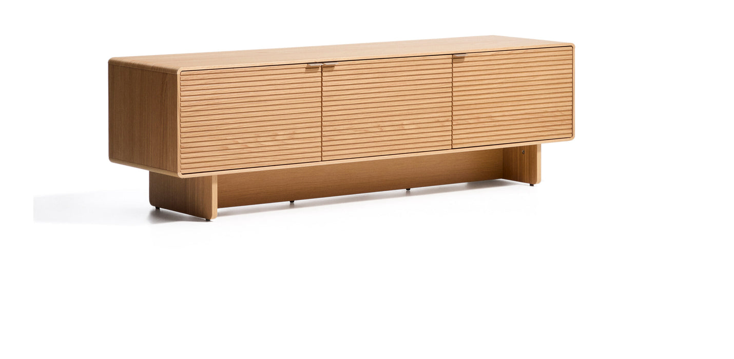 Kave Home TV-meubel Norlen Eikenfineer, 150cm - Naturel eiken